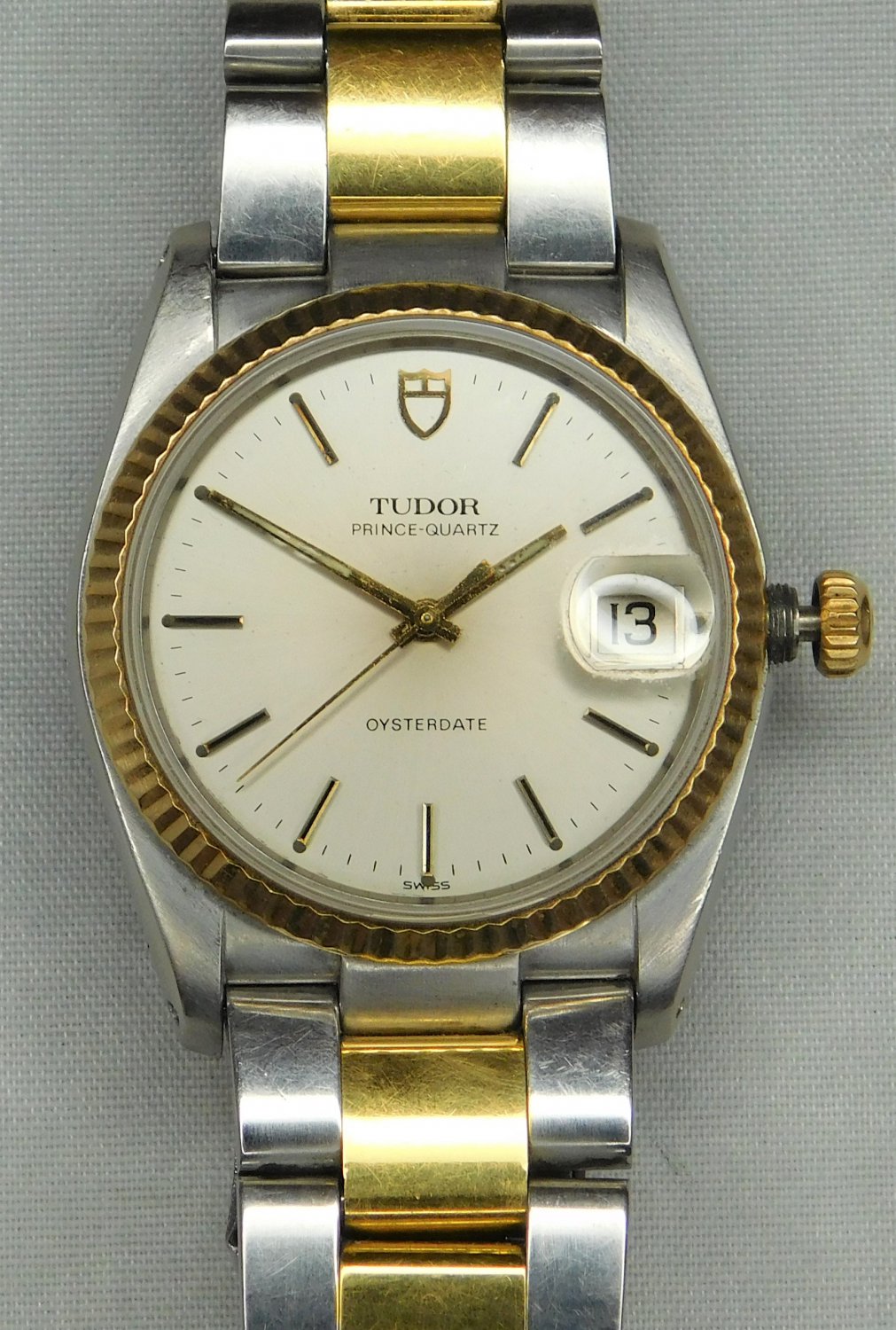 Rolex Tudor Prince-Quartz Oysterdate "Rare Bird" Vintage 1985 Mens Watch....34mm
