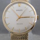 Rolex Precision 9k Solid Gold Vintage 1950’s Recently Serviced Mens Watch....33mm