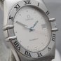 Omega Constellation Manhattan Stainless Steel Quartz Silver Dial Mens Watch 33mm