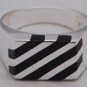 Sterling Silver .925 / Black Onyx Men or Women Ring....Size 9