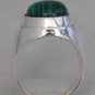 Natural Malachite Gemstone .925 Sterling Silver Heavy Mens Ring....Size 10.25
