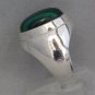 Natural Malachite Gemstone .925 Sterling Silver Heavy Mens Ring....Size 10.25