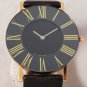 Movado Black Roman Numeral Bezel 87-40-887 Mens Dress Watch....31mm
