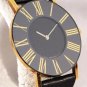 Movado Black Roman Numeral Bezel 87-40-887 Mens Dress Watch....31mm