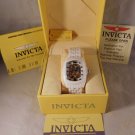 Invicta Lupah Model 1127 Solid White Ceramic Manual Wind Mens Watch....33mm