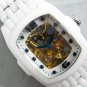 Invicta Lupah Model 1127 Solid White Ceramic Manual Wind Mens Watch....33mm