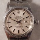 Rolex Datejust 1603 Vintage 1976 Silver Sunburst Pie Pan Dial Mens Watch....36mm