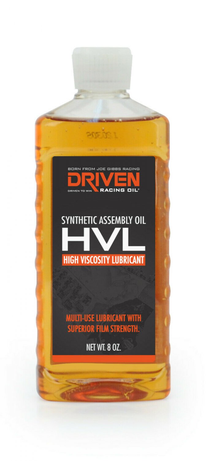 Driven Racing Oil HVL High Viscosity Assembly Lubricant 8oz Bottle Each