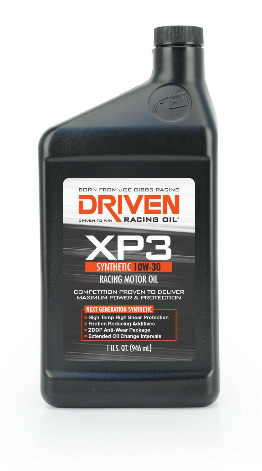 Driven Racing Engine Performance Motor Oil XP3 10W-30 Synthetic 00306 6 Qts