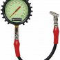 Allstar 44048 4" Tire Pressure Gauge Analog Glow in the Dark 0-60 PSI White Face