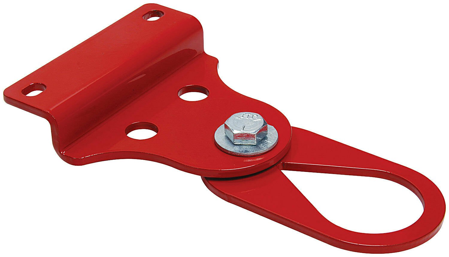 Tow Loop Bolt-On Swivel Mount Steel Red Universal 5/16" Mounting Holes