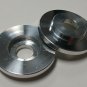 Bump Spring Locator Cup 2" OD 1.280" ID 1/2" 12mm Thru Hole 1 Pair 6061 Aluminum