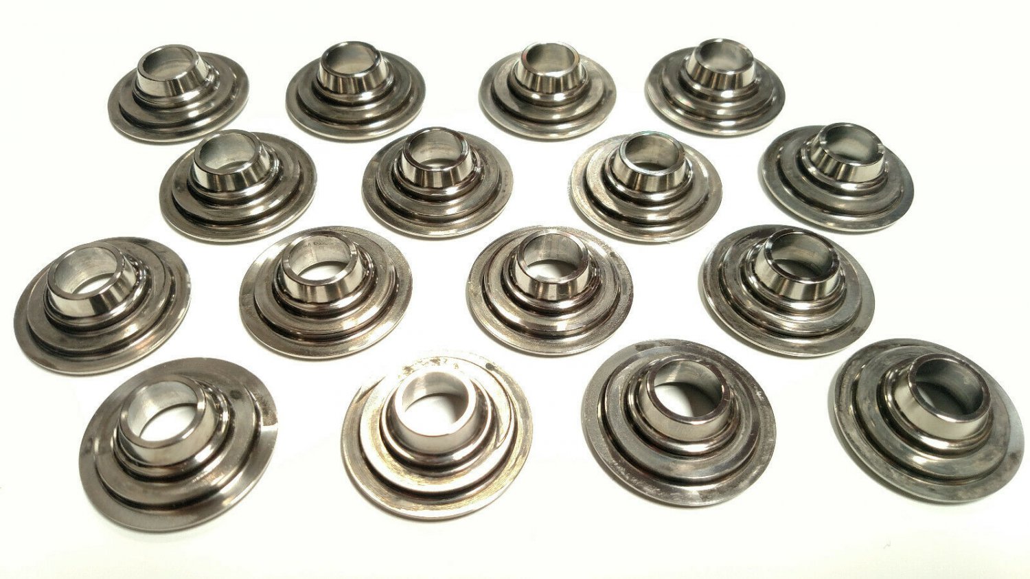 Xceldyne Titanium Valve Spring Retainers 7 Deg Dual Spring 1.160 /.830 Set of 16
