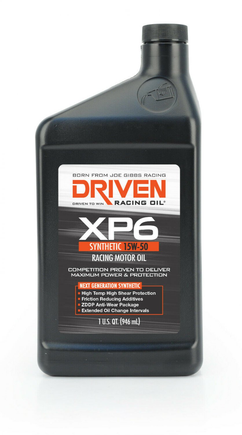 Driven Racing Engine Performance Motor Oil XP6 15W-50 Synthetic 01006 6 Qts