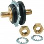 Allstar Battery Cable Connector Bulkhead 6V-36V 1-1/4" Dia Hole 3/8-16" Thread