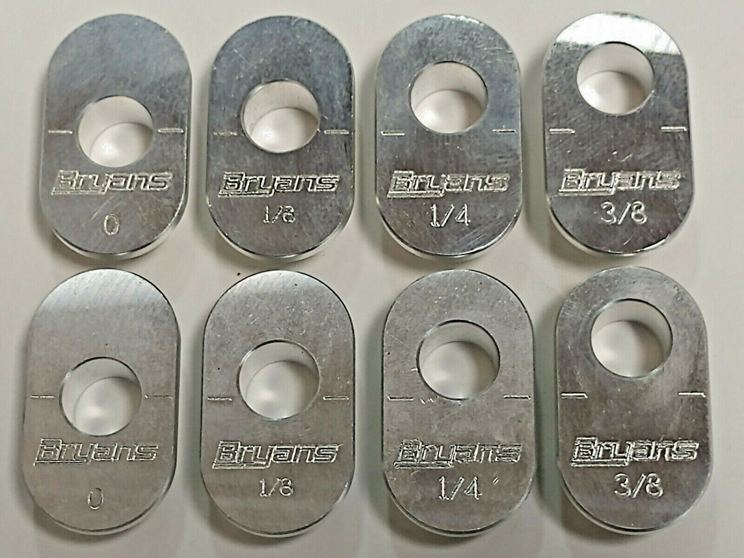 Caster Dive Slug Set Billet Aluminum 1/2" Bolt Hole 0-3/8" 1/8" Increments 2 EA