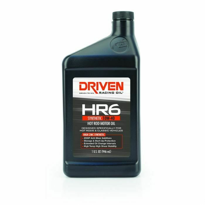 Driven Racing Engine Motor Hot Rod Oil HR6 10W-40 Synthetic 03906 6 Qts