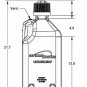 Scribner 5 Gallon Plastic Utility Jug Square White Flip Up Vent with Hose