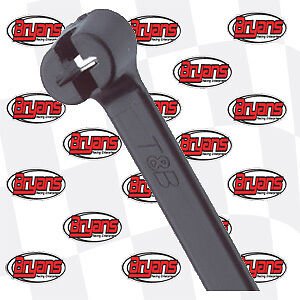 THOMAS & BETTS CABLE TIE ZIP TY RAP 30" BLACK TY29MX 50 PK SS TONGUE MS3367-6