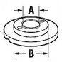 Bump Spring Locator Cup 2" OD 1.200" ID 5/8" 16mm Thru Hole Pair 6061 Aluminum