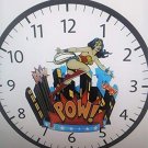 WALL CLOCK 9" "WONDER WOMAN POW" -BATTERY OPERATED