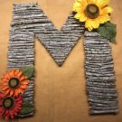 Wood Monogram Letter "M"