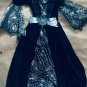 Pre Owned Witch Costume Toddler 5/6 Black Spider Webs