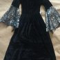 Pre Owned Witch Costume Toddler 5/6 Black Spider Webs