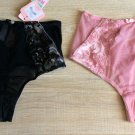 New Affinitas by G. Grace Panties size small vintage rose black/silver