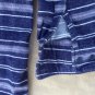 MENS HOWE LONG SLEEVE BUTTON DOWN STRIPED NAVY WHITE SIZE XL PRE-OWNED