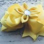 3 Stacked Hair Bows With Feathers Fall Colors Girls