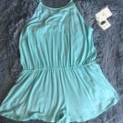 New Something Navy Short And Sweet Romper Blue Small Racerback