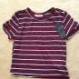 NWT MICHELLE BY COMUNE HEATHER SHIRT SIZE 2T BURGUNDY TODDLER GIRL