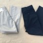 2 Cambridge School Uniform Pants Navy Beige Size 12 Boys Adjustable Waist
