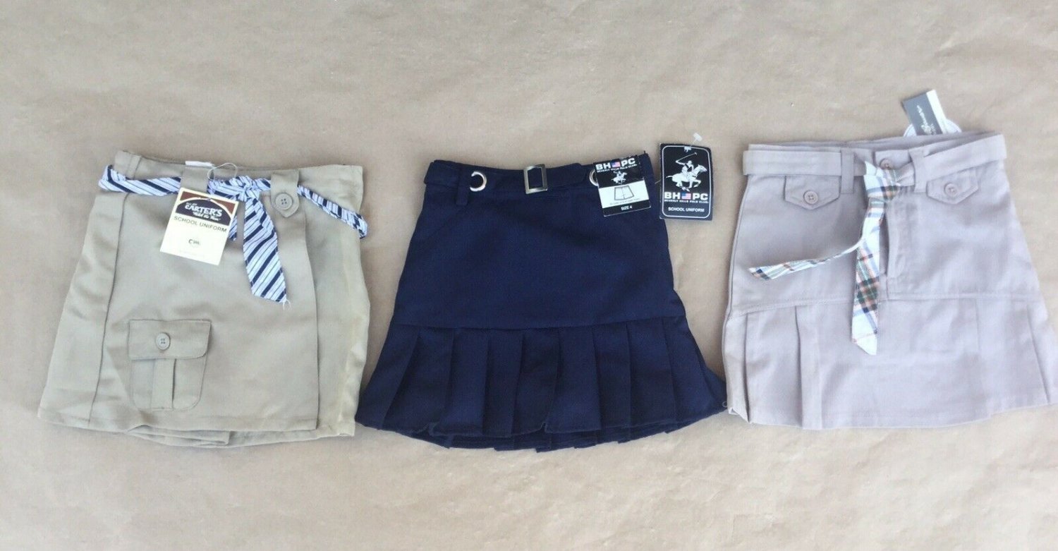 Carters Eddie Bauer Beverly Hills Polo Club School Uniform skirts Size 4