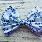 New Handmade Bows And Clips Nautical & Nude Baby Toddler Set Of 5