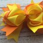 5 Handmade Pinwheel And Stacked Bows Orange Brown Fall Colors Toddler