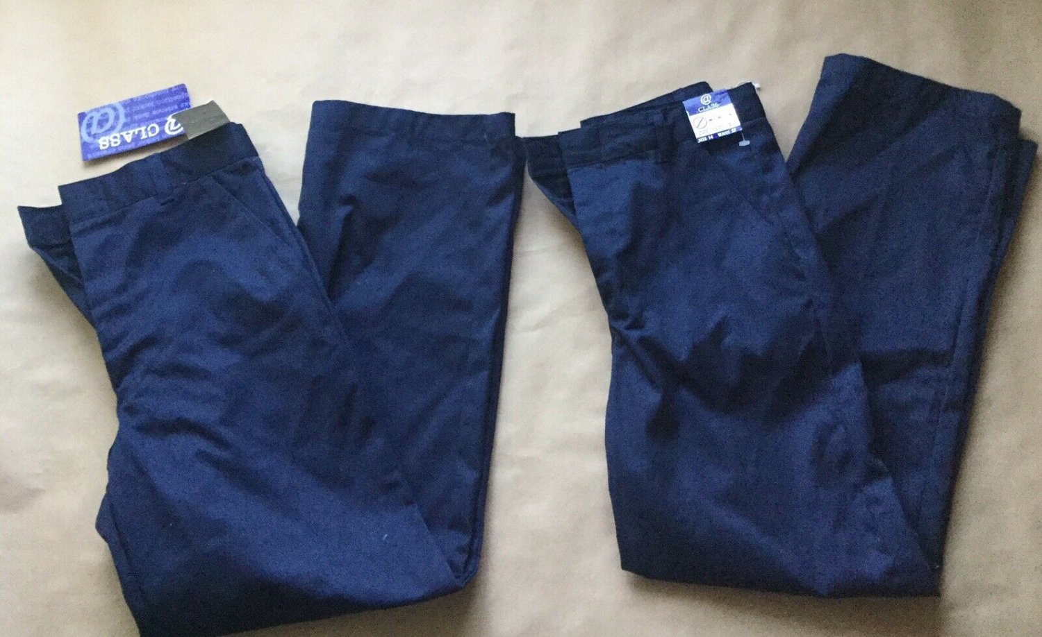 2 NWT @ CLASS School Uniform Pants Navy Size 14 Boys