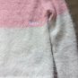 PRE OWNED GIRLS DKNY PULLOVER SWEATER SIZE 6 PINK WHITE