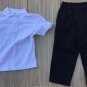 NWT Cambridge Classics School Uniform Set Size 6 White Polo Shirt Navy Pants Boy