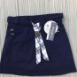 NWT 2 Eddie Bauer Scooter Skirts Girls Size 6X Navy Adjustable Elastic Waistband