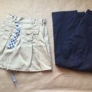 NWT Cambridge Classics School Unifom Pants Navy Carters Skort Beige Size 14