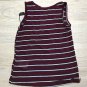 NWT MICHELLE BY COMUNE MEGAN TANK TOP SIZE 2T BURGUNDY TODDLER GIRL