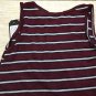 NWT MICHELLE BY COMUNE MEGAN TANK TOP SIZE 2T BURGUNDY TODDLER GIRL