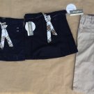 U.S. POLO/ EDDIE BAUER NAVY SKIRTS BEIGE CAPRI SIZE 6 NEW