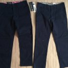 Bundle Of 2New  U.S. Polo Assn. / Eddie Bauer Girl Uniform Pants Navy Size 6