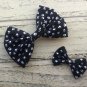 New Handamade Bows For Toddler Nd Pet Girls. Black Paw Print