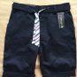Bundle of 4 New Girls School Uniform Bermuda Shorts Size 12 khaki/navy