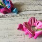 NEW HANDMADE HEADBAND AND PINWHEEL BOWS STACKED BOWS FOR TODDLER GIRL