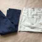 NWT Cambridge Uniform Pants Navy Beverly Hills Princess Skirt Beige Size 7 Girls
